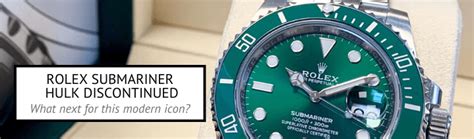 the rolex submariner hulk|rolex submariner hulk discontinued.